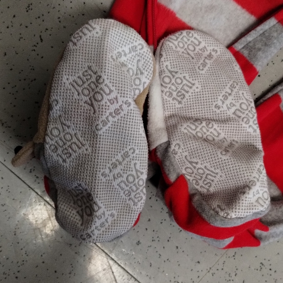 Carter's Just For You Christmas Holiday One Piece Pajamas Size 3T Red Santa PJ - Picture 7 of 11